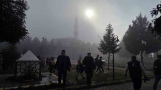 Düzcede sis etkili oldu