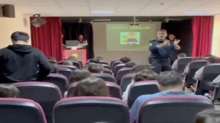 Eceabatda emniyet ekiplerince öğrenciler bilgilendirildi