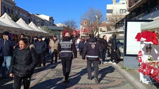 Edirne polisi işlek noktalarda güvenliği arttırdı