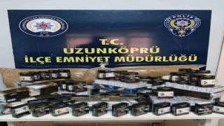 Edirnede binlerce makaron ele geçirildi