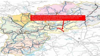 Elazığ-Diyarbakır karayolu ağır taşıt trafiğine kapatıldı