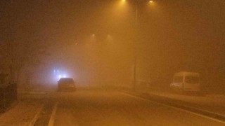 Elazığda gece saatlerinde yoğun sis