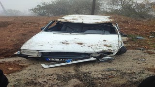 Elazığda takla atan otomobilin sürücüsü yaralandı