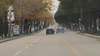 Elazığda trafikte makas atan sürücü kameraya yansıdı