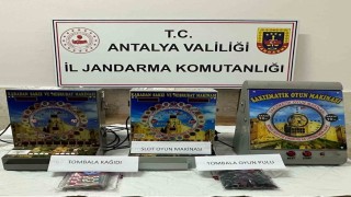 Elmalıda sakızmatik ile kumar operasyon: 2 şüpheli yakalandı