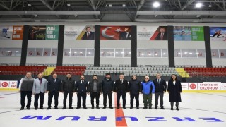 Erzurum GSİM buz  salonlarının çehresini değiştiriyor