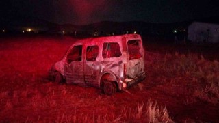 Garajdaki araç ve evde çıkan yangın korkuttu