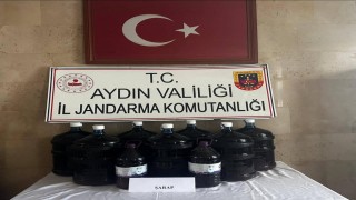 Germencikte 150 litre el yapımı içki ele geçirildi