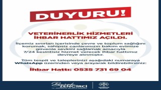 Germencikte Veterinerlik Hizmetleri İhbar Hattı hizmete açıldı