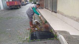 Germencikte yağış sonrası ekipler teyakkuzda