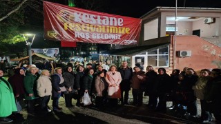 Gölcükte kestane şöleni