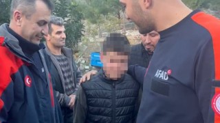 Haber alınamayan çocuğu AFAD ekipleri buldu