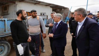 Halı saha kavgasının ardından Vali Çelik Kiledereye gitti