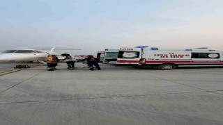 Hava ambulansı 6 günlük bebek için havalandı