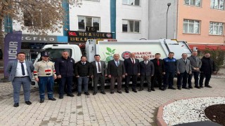 Hisarcık Belediyesine yeni çöp toplama aracı