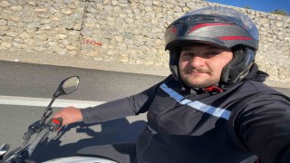 İddia uğruna yola çıktı, motosikleti ile bin kilometreyi aştı