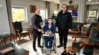 İl Emniyet Müdürü Yılmaz, polis memuru ve engelli oğlunu misafir etti