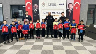 İlkokul öğrencilerine afet eğitimi verildi