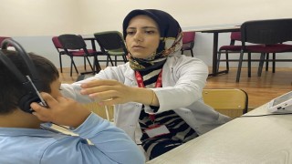 İlkokul öğrencilerine işitme testi yapıldı