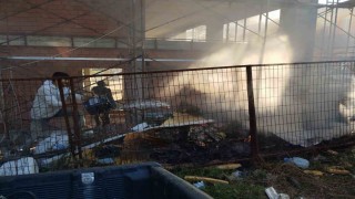 İnşaat atıklarının alev alması paniğe yol açtı