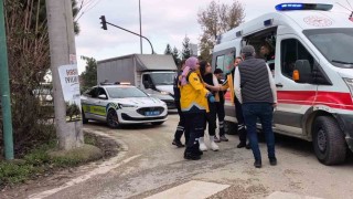 Işık ihlali kaza getirdi: 2 yaralı