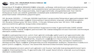 İstanbulda yılbaşı hazırlığı: 31 Aralıkta 10 bin 552 sağlık çalışanı görevinin başında olacak