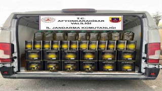 Jandarma 655 litre sahte zeytinyağı ele geçirdi