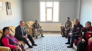 Kağızmanda şehit ve gazi aileleri ziyaret edildi