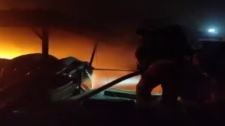 Kahramanmaraşta iş yeri yangını