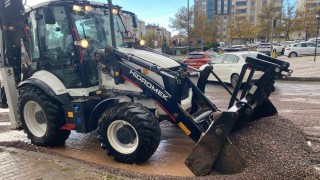 Kahramanmaraşta yağış sonrası saha çalışmaları