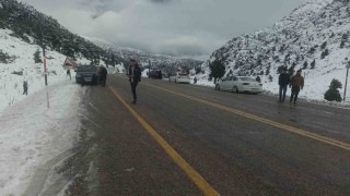 Kar yağışını duyan Alacabele koştu