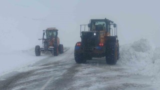 Karabet Geçidinde kar temizleme çalışması devam ediyor