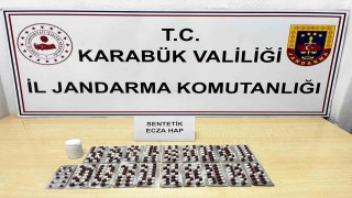 Karabükte 265 sentetik ecza ele geçirildi