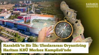 Karabükte uluslararası standartlarda tek oryantiring haritası KBÜde