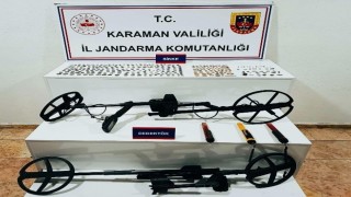 Karamanda 334 adet tarihi sikke ele geçirildi: 4 tutuklama