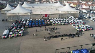 Kastamonuda 84 araç, törenle emniyet ve jandarmaya tahsis edildi