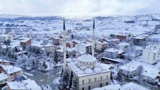 Kastamonuda kar ilçeleri beyaza bürüdü