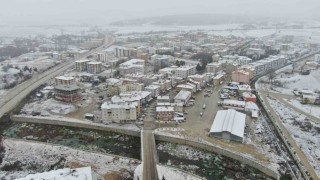 Kastamonuda kar yağışı ilçeleri beyaza bürüdü