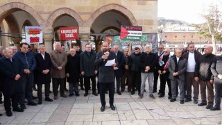 Kastamonuda vatandaşlar Filistin için ses yükseltti