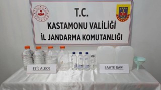 Kastamonuda yılbaşı öncesi kaçak alkol operasyonu