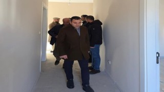 Kaymakam Algın, köy evleri inşaatlarını inceledi