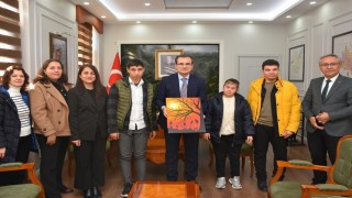 Kaymakam Güldoğan, Özel Eğitim öğrencilerini makamında ağırladı