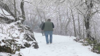 Keremali Yaylasında kış güzelliği