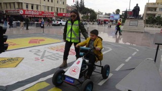 Kiliste minik öğrencilere trafik bilinci