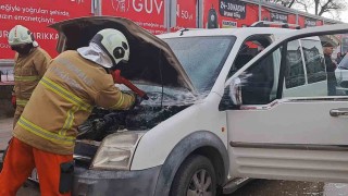 Kırıkkalede araç yangını