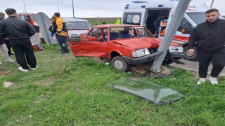 Kırklarelinde trafik kazası: 1 yaralı