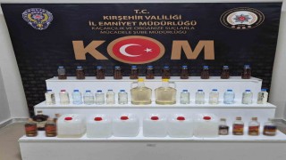 Kırşehirde kaçak alkol operasyonu