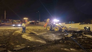 Kışla rampasının asfaltı yenileniyor