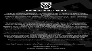 Kocasinan Şimşekspordan sert açıklama: Bu hakemi maçlarımıza istemiyoruz