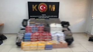 Konyada 2 milyon liralık kaçak sigara operasyonu